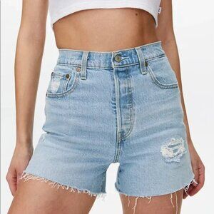 Levi's Ribcage Denim Short- Tango Pulse, Size 25